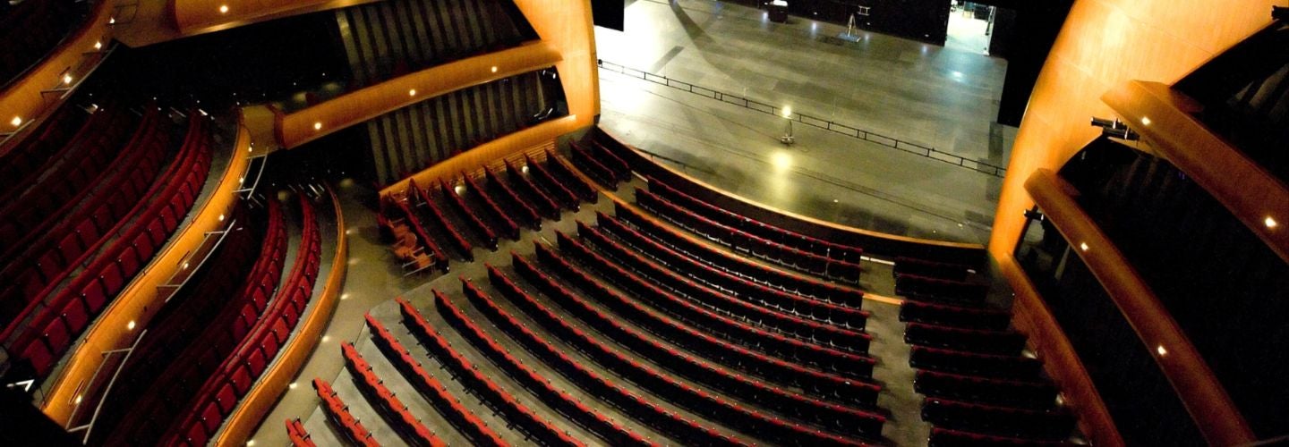 Rows of seating inside the Ellie Caulkins Opera House