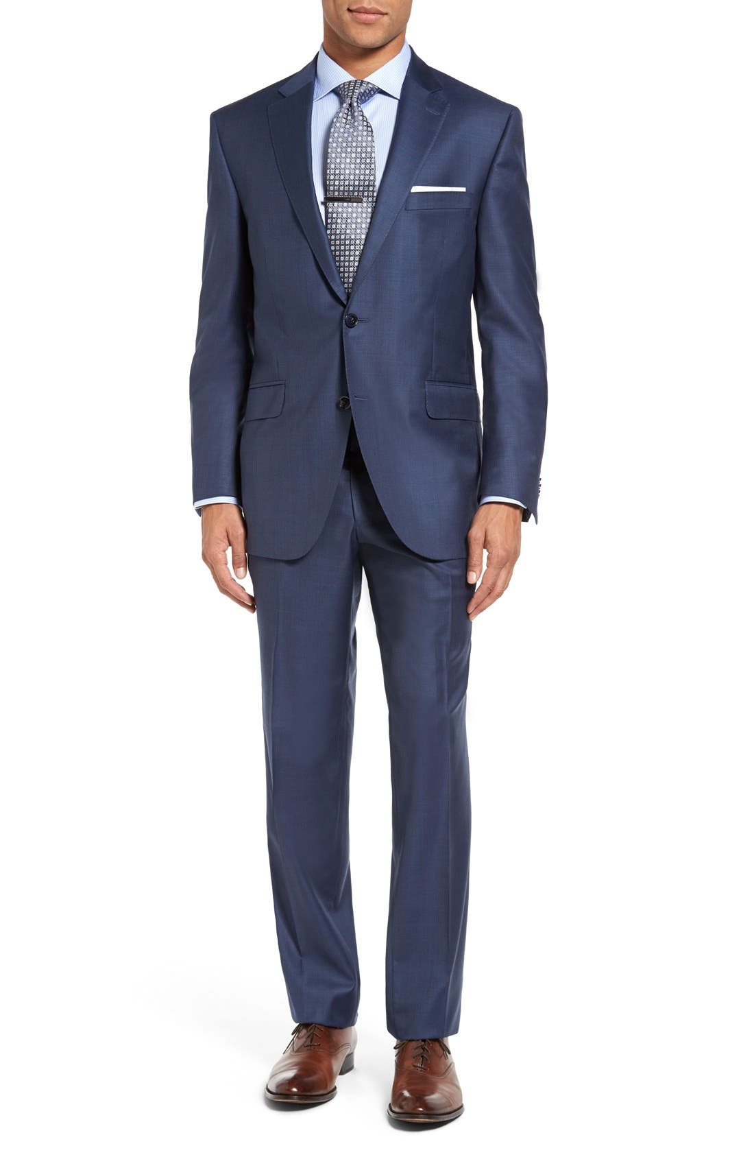 Peter Millar Flynn classic fit blue wool suit