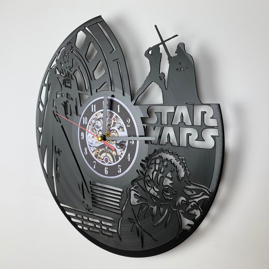 Star Wars vinyl record wall clock